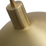 1 - Light Mid - Century Modern Brass Dome Pendant Light - LightfixturesUAE