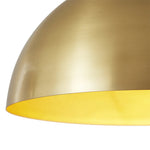 1 - Light Mid - Century Modern Brass Dome Pendant Light - LightfixturesUAE