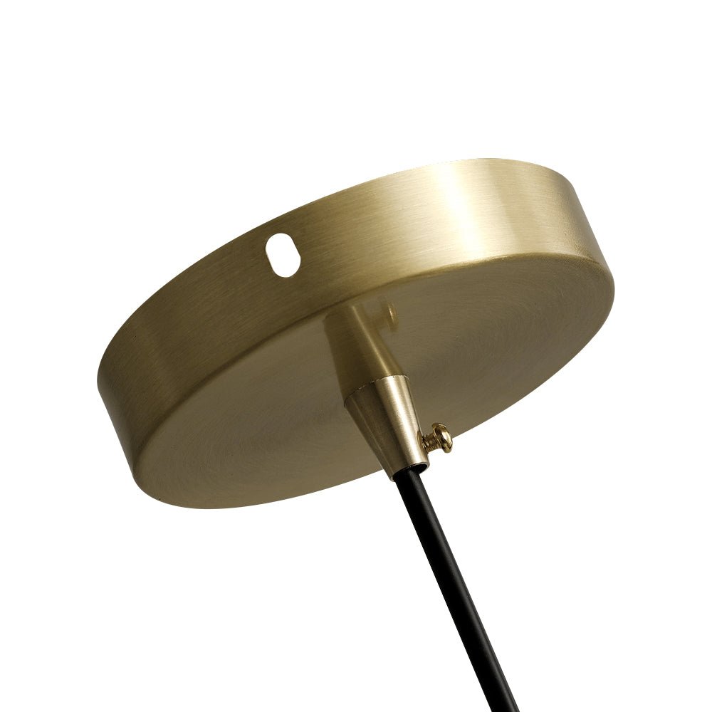 1 - Light Mid - Century Modern Brass Dome Pendant Light - LightfixturesUAE