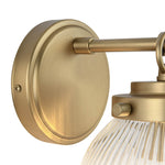 1 - Light Mid - Century Modern Clear Glass Vanity Wall Sconce - LightfixturesUAE