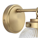 1 - Light Mid - Century Modern Clear Glass Vanity Wall Sconce - LightfixturesUAE