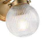 1 - Light Mid - Century Modern Clear Glass Vanity Wall Sconce - LightfixturesUAE