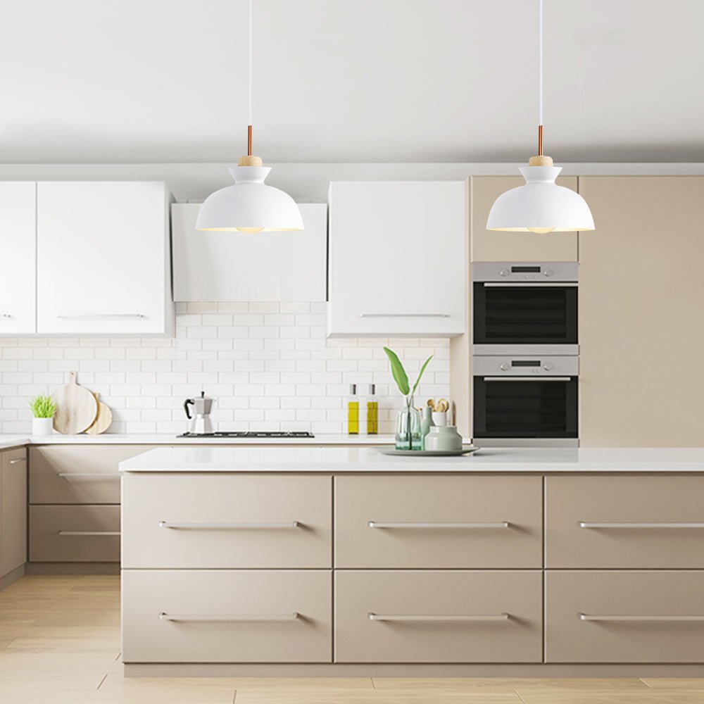 1 - Light Modern Dome Pendant Light - LightfixturesUAE