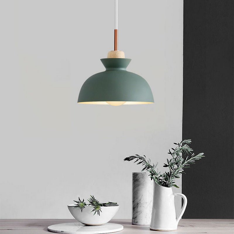 1 - Light Modern Dome Pendant Light - LightfixturesUAE