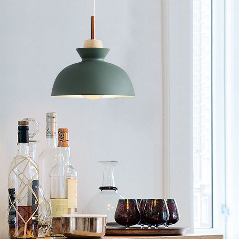 1 - Light Modern Dome Pendant Light - LightfixturesUAE