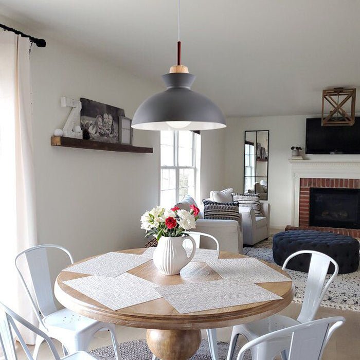 1 - Light Modern Dome Pendant Light - LightfixturesUAE