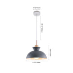 1 - Light Modern Dome Pendant Light - LightfixturesUAE