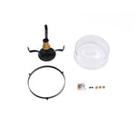 1 - Light Modern Glass Semi Flush Mount Ceiling Light - LightfixturesUAE