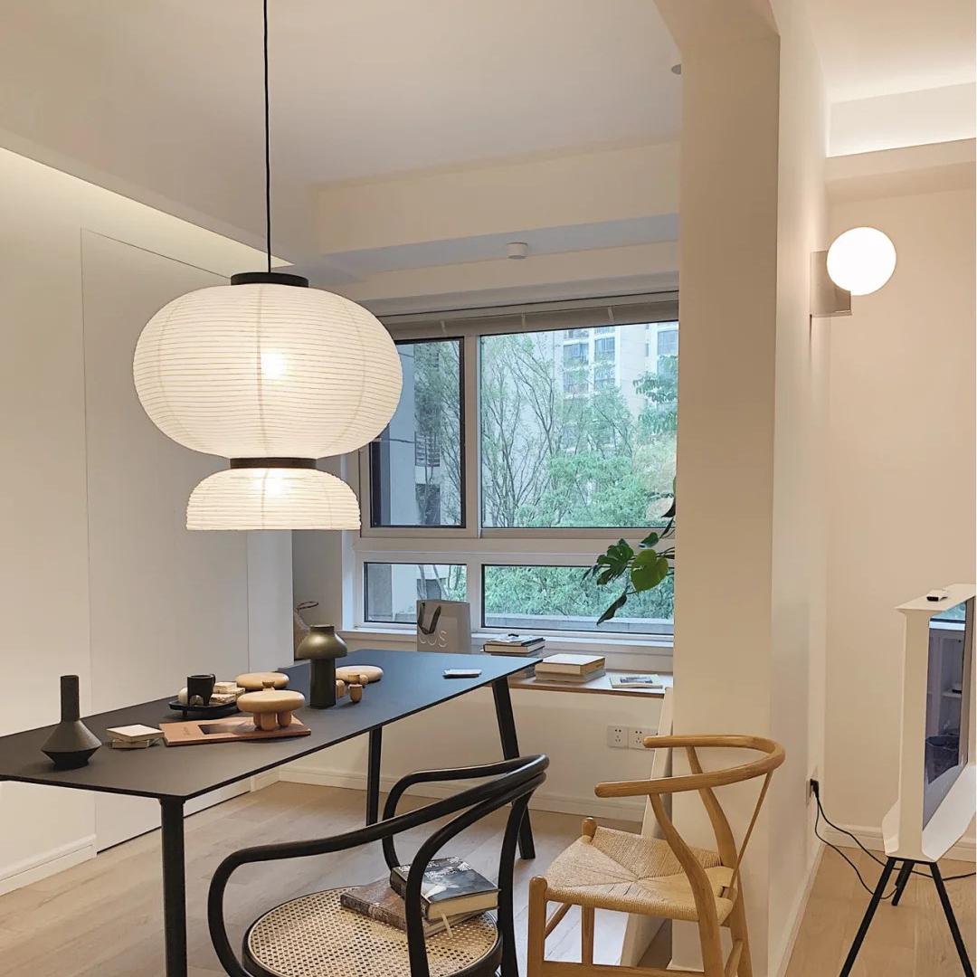 1 - Light Modern Nordic Handmade White Paper Pendant Light - LightfixturesUAE