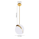 1 - Light Modern Opal Globe Pendant Light - LightfixturesUAE