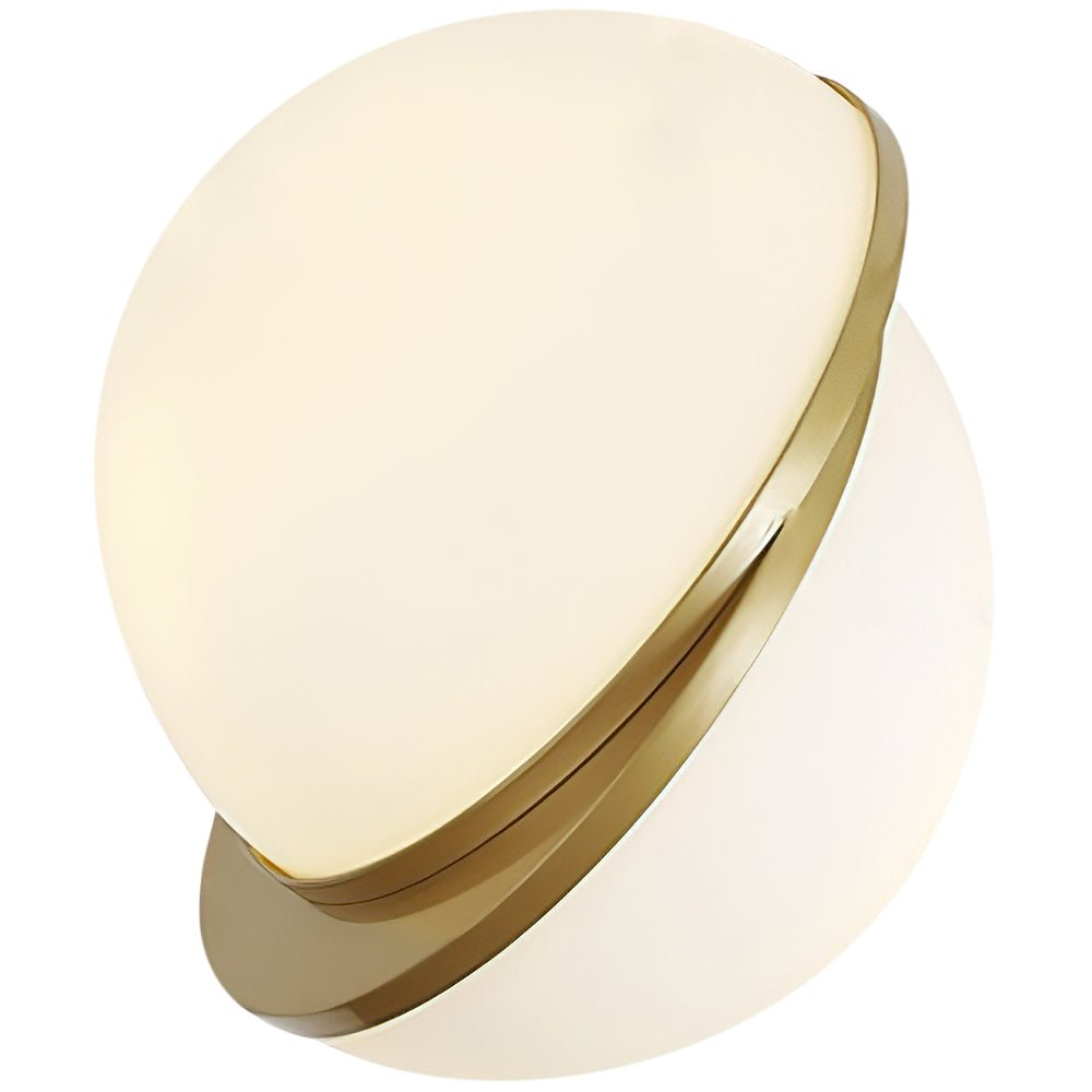 1 - Light Modern Opal Globe Pendant Light - LightfixturesUAE