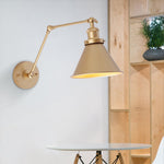 1 - Light Modern Swing Arm Wall Sconce - LightfixturesUAE