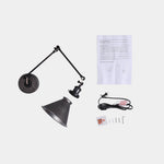 1 - Light Modern Swing Arm Wall Sconce - LightfixturesUAE