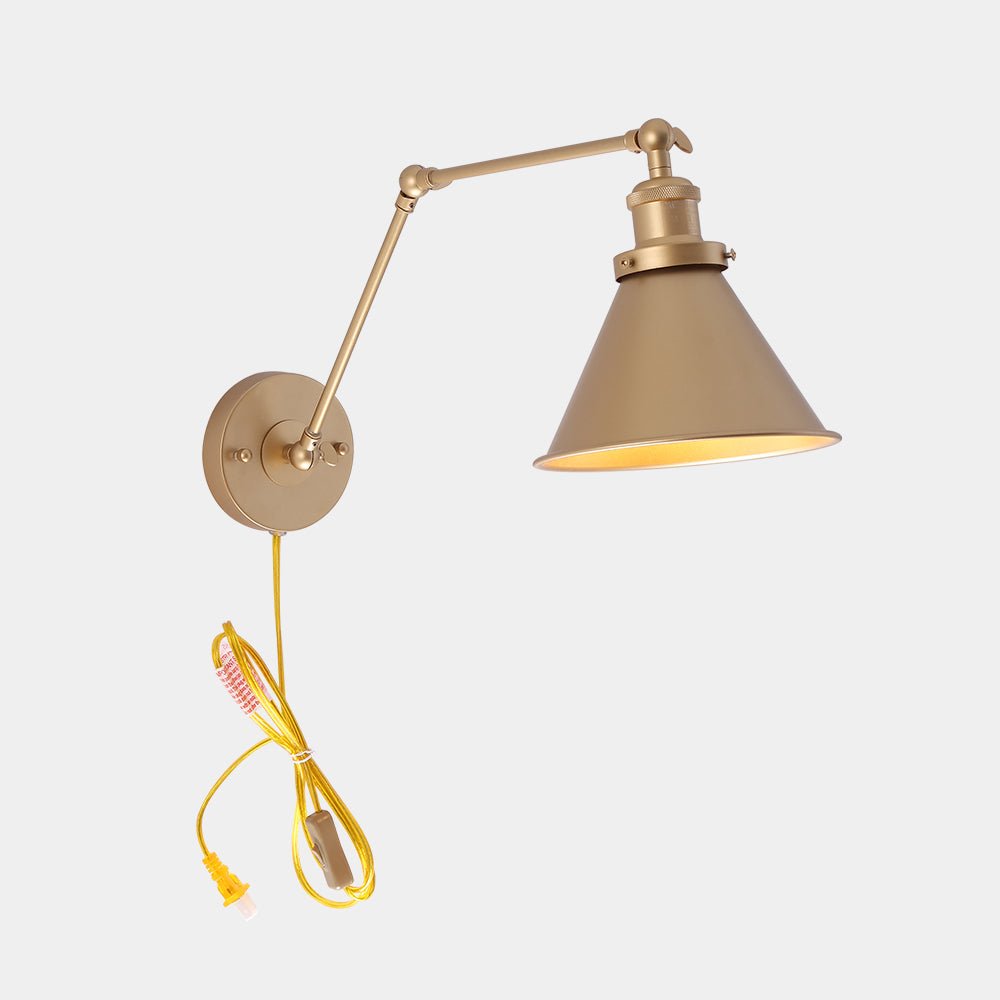 1 - Light Modern Swing Arm Wall Sconce - LightfixturesUAE