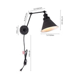 1 - Light Modern Swing Arm Wall Sconce - LightfixturesUAE