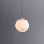 1 - Light Nordic Gold Transmission Globe Pendant Light - LightfixturesUAE
