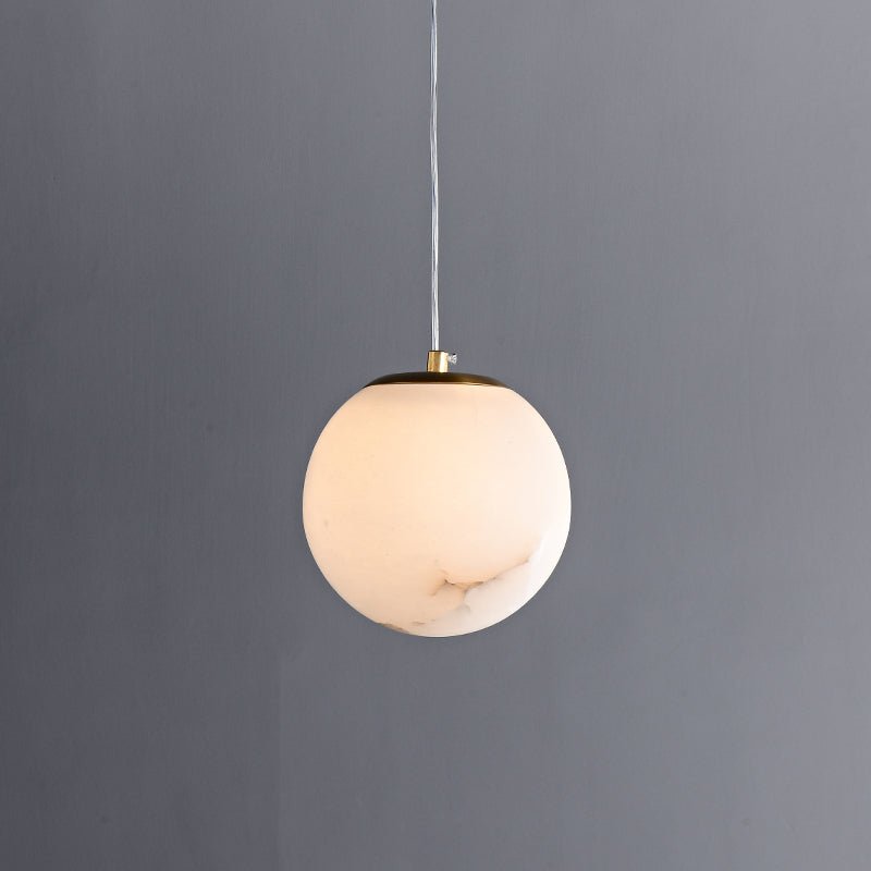 1 - Light Nordic Gold Transmission Globe Pendant Light - LightfixturesUAE