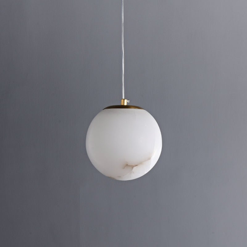 1 - Light Nordic Gold Transmission Globe Pendant Light - LightfixturesUAE