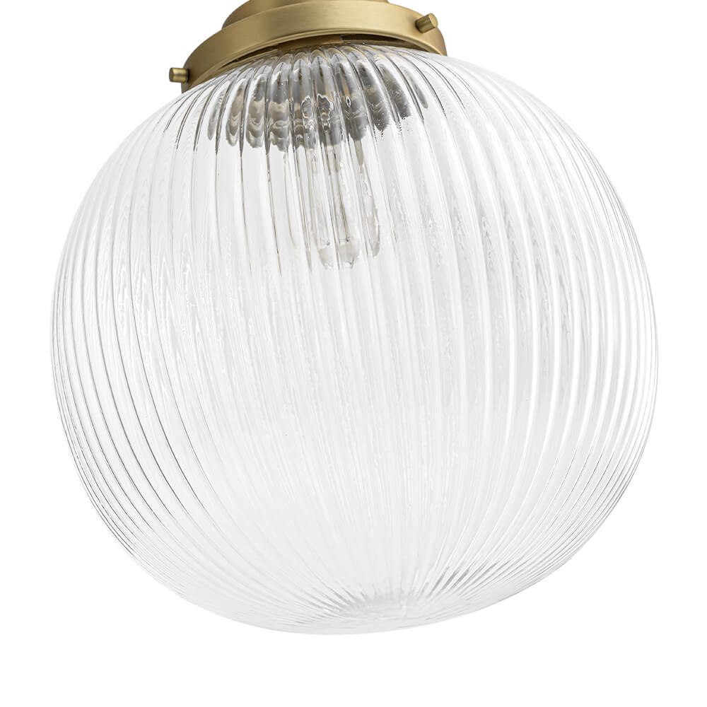 1 - Light Ripple Glass Globe Pendant - LightfixturesUAE