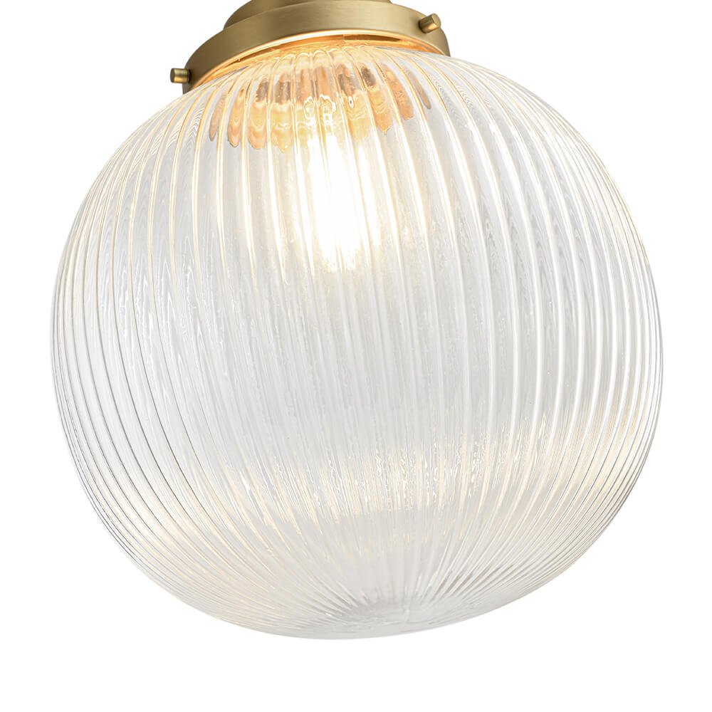 1 - Light Ripple Glass Globe Pendant - LightfixturesUAE