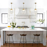 1 - Light Ripple Glass Globe Pendant - LightfixturesUAE