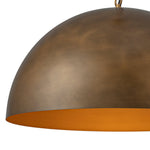 1 - Light Vintage Metal Dome Pendant - LightfixturesUAE
