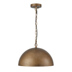 1 - Light Vintage Metal Dome Pendant - LightfixturesUAE