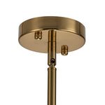 10 - Light Glam Brass Gradient Blue Glass Globe Bubble Chandelier - LightfixturesUAE