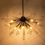 10 - Light Modern Sputnik Sunburst Chandelier - LightfixturesUAE