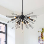 10 - Light Modern Sputnik Sunburst Chandelier - LightfixturesUAE