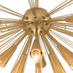 10 - Light Modern Sputnik Sunburst Chandelier - LightfixturesUAE