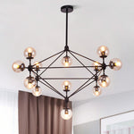 10/15 - Light Modern Modo Glass Globe Chandelier - LightfixturesUAE