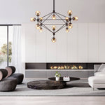 10/15 - Light Modern Modo Glass Globe Chandelier - LightfixturesUAE