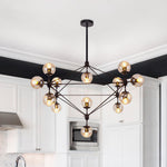 10/15 - Light Modern Modo Glass Globe Chandelier - LightfixturesUAE