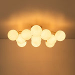 11 - Light Mid - Century Modern Glass Sputnik Ceiling Light - LightfixturesUAE