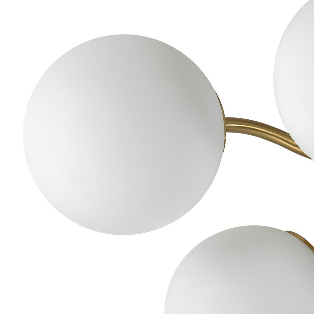 11 - Light Mid - Century Modern Glass Sputnik Ceiling Light - LightfixturesUAE