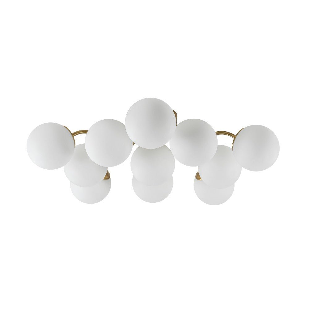 11 - Light Mid - Century Modern Glass Sputnik Ceiling Light - LightfixturesUAE