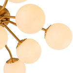 11 - Light Mid - Century Modern Glass Sputnik Ceiling Light - LightfixturesUAE