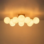 11 - Light Mid - Century Modern Glass Sputnik Ceiling Light - LightfixturesUAE