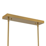 12 - Light Linear Brass Bubble Island Chandelier - LightfixturesUAE
