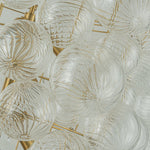 12 - Light Modern Cluster Ribbed Glass Bubbler Chandelier - LightfixturesUAE