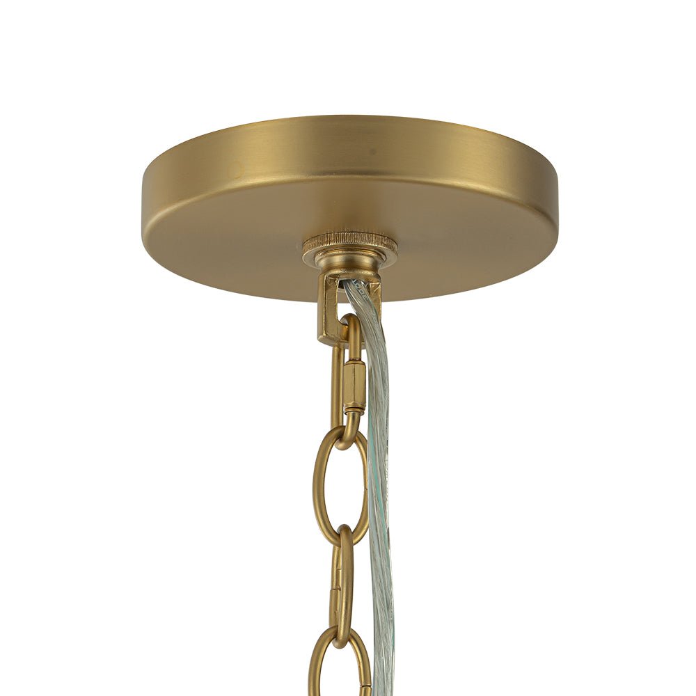 12 - Light Modern Cluster Ribbed Glass Bubbler Chandelier - LightfixturesUAE
