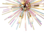 12 - Light Modern Rainbow Color Starburst Sputnik Chandelier - LightfixturesUAE