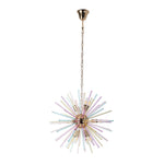 12 - Light Modern Rainbow Color Starburst Sputnik Chandelier - LightfixturesUAE