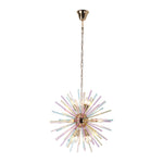 12 - Light Modern Rainbow Color Starburst Sputnik Chandelier - LightfixturesUAE