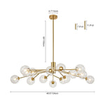 12/15/18 - Light Modern Sputnik Glass Globe Bubble Chandelier - LightfixturesUAE