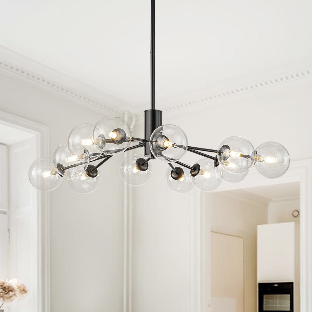 12/15/18 - Light Modern Sputnik Glass Globe Bubble Chandelier - LightfixturesUAE