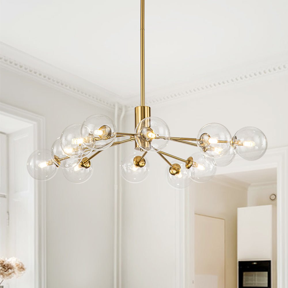 12/15/18 - Light Modern Sputnik Glass Globe Bubble Chandelier - LightfixturesUAE