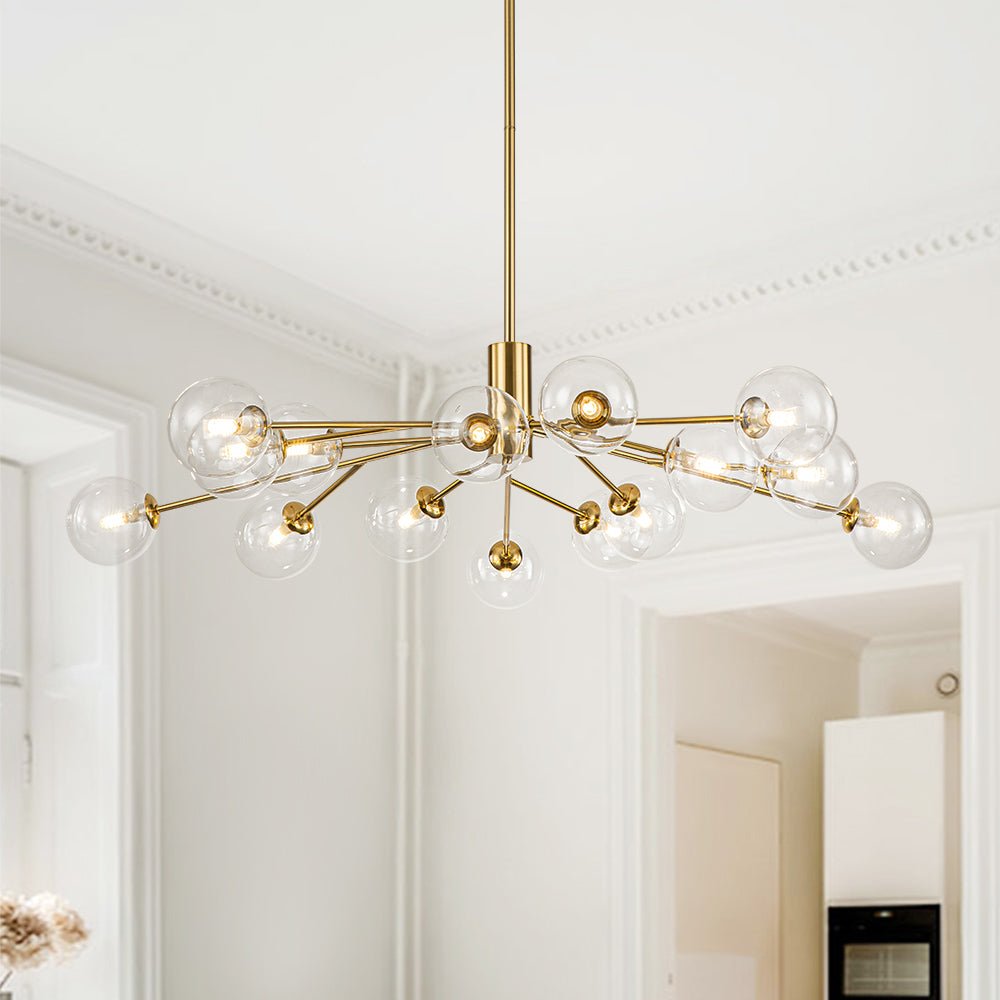 12/15/18 - Light Modern Sputnik Glass Globe Bubble Chandelier - LightfixturesUAE