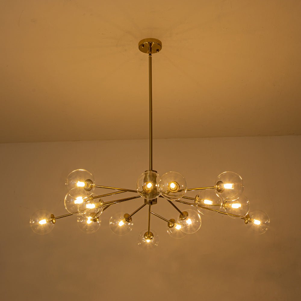 12/15/18 - Light Modern Sputnik Glass Globe Bubble Chandelier - LightfixturesUAE